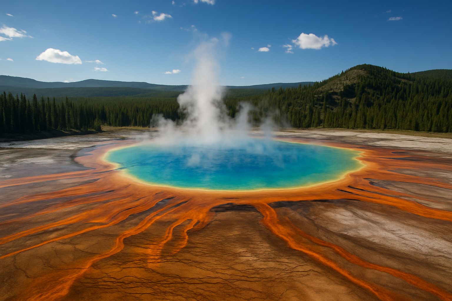 Yellowstone's Grand Prismatic Spring