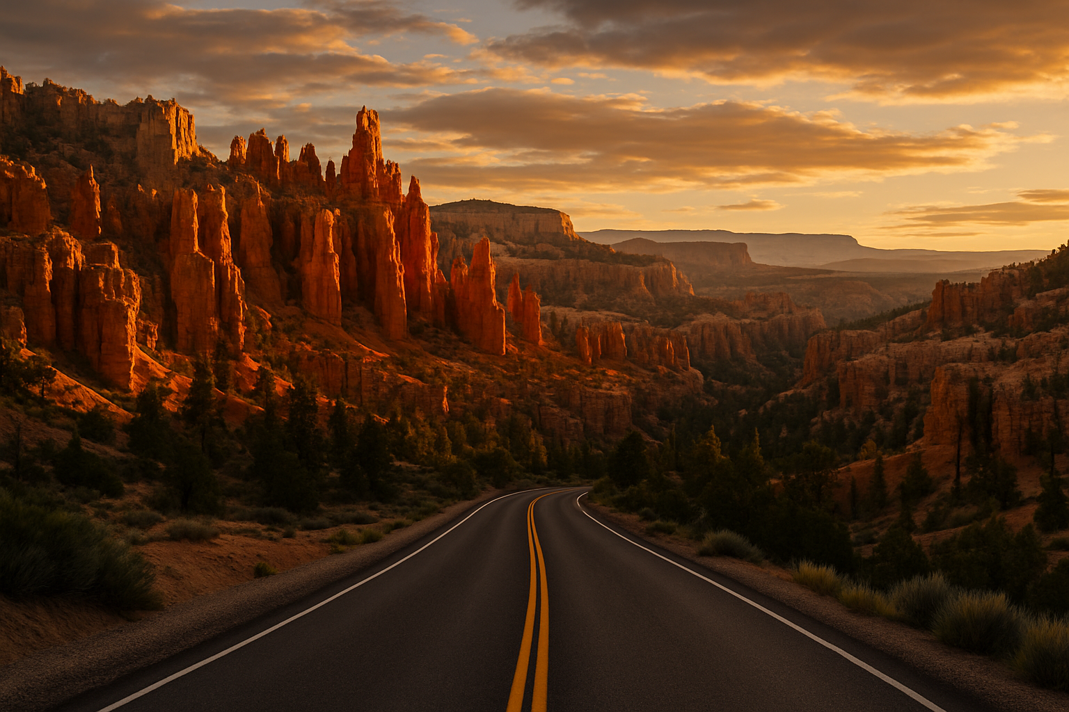 Utah national park red rock landscape at sunrise