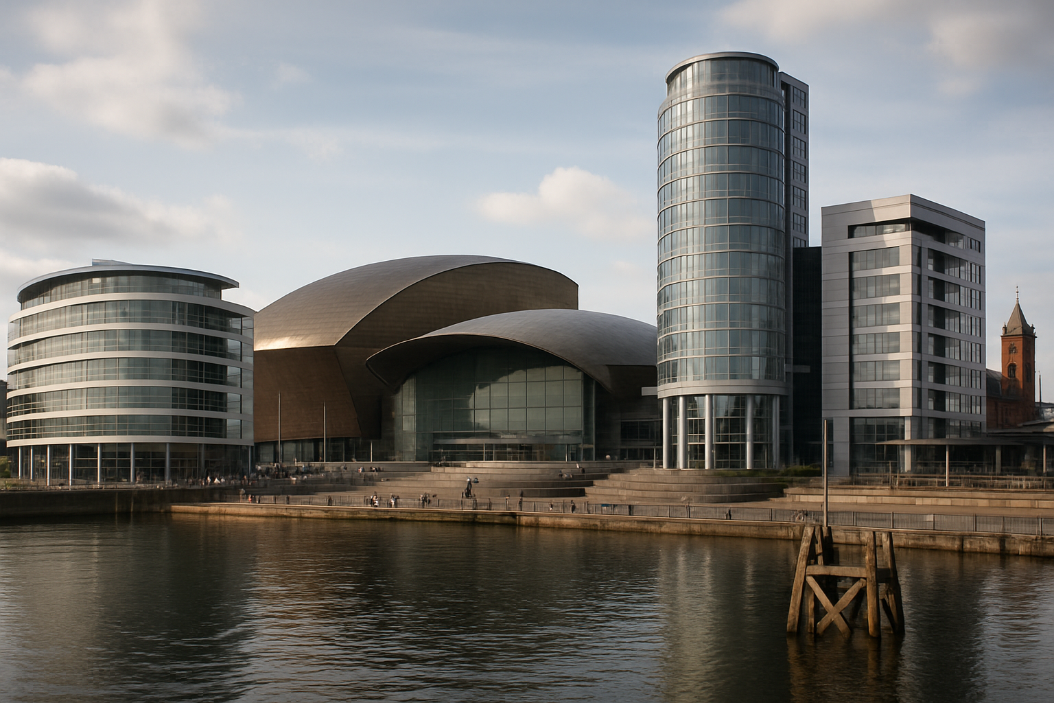 Cardiff Bay waterfront architecture